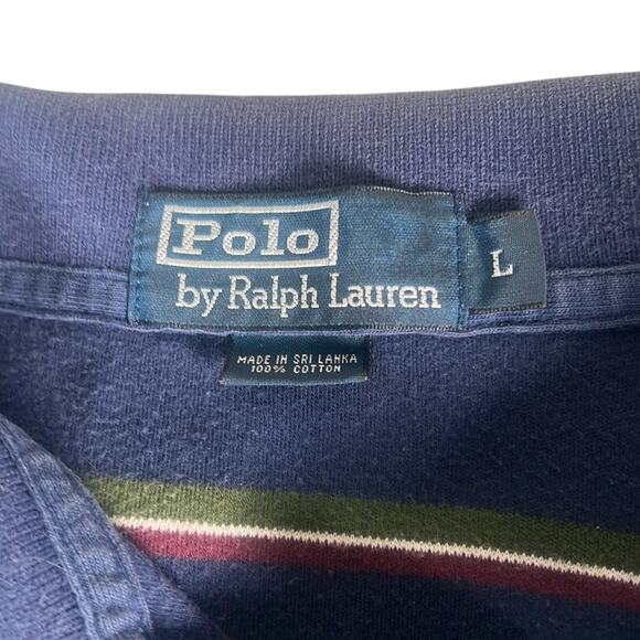 Ralph Lauren Blue Polo with Green and Red Accents - Picture 2 of 5